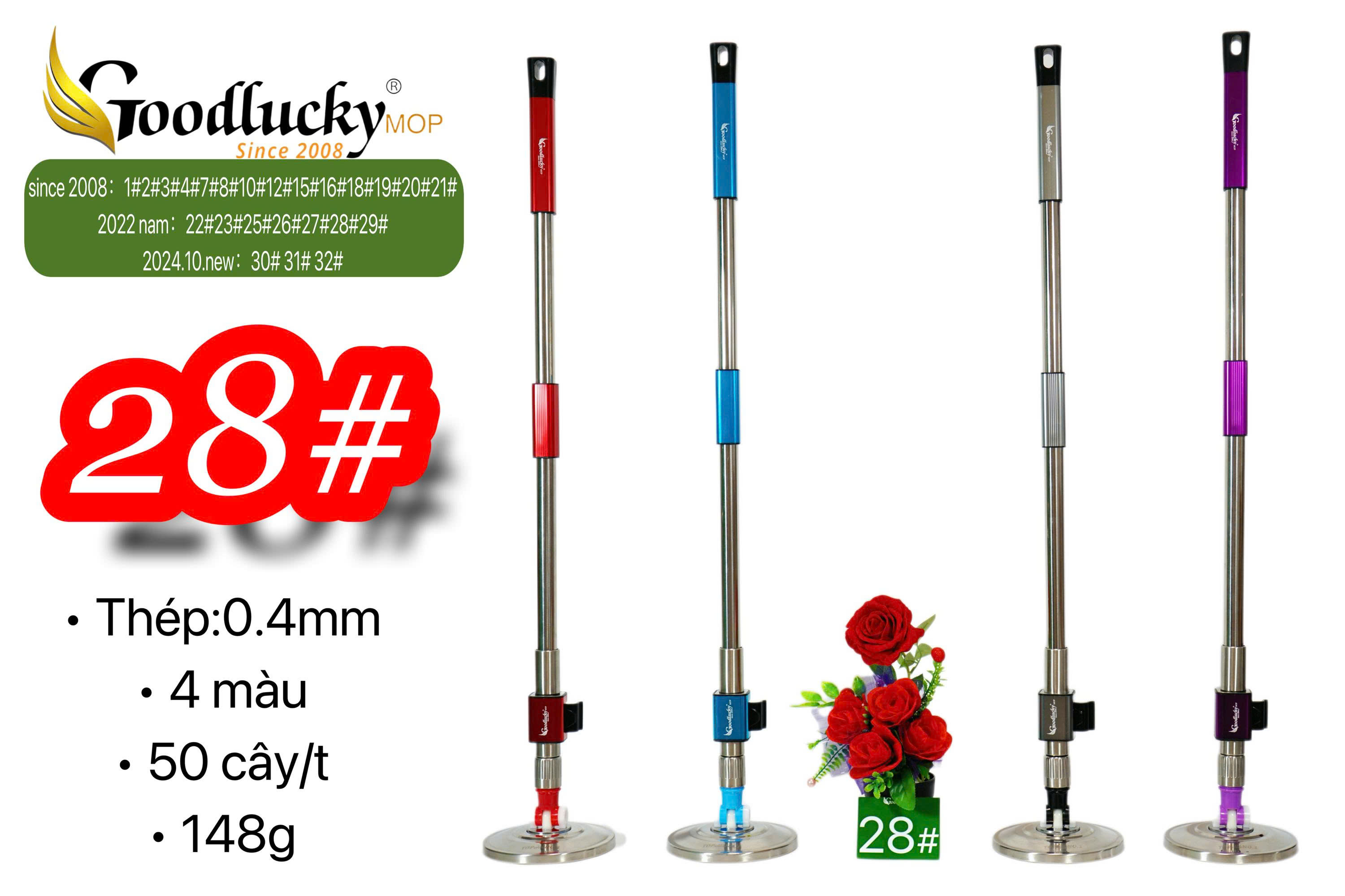 CÂY LAU NHÀ 360 độ GOOD LUCKY- MÃ #28