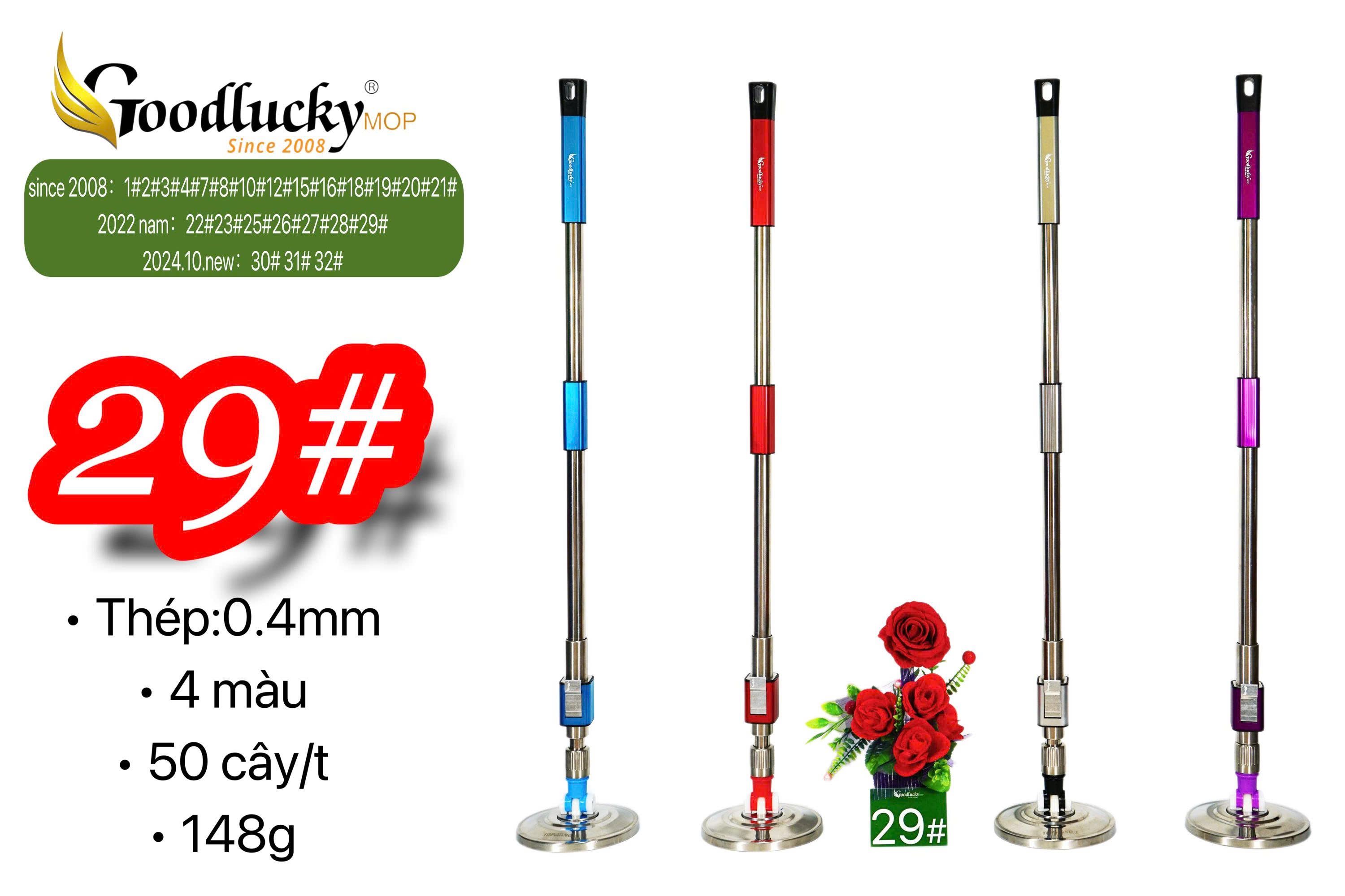 CÂY LAU NHÀ 360 độ GOOD LUCKY- MÃ #29