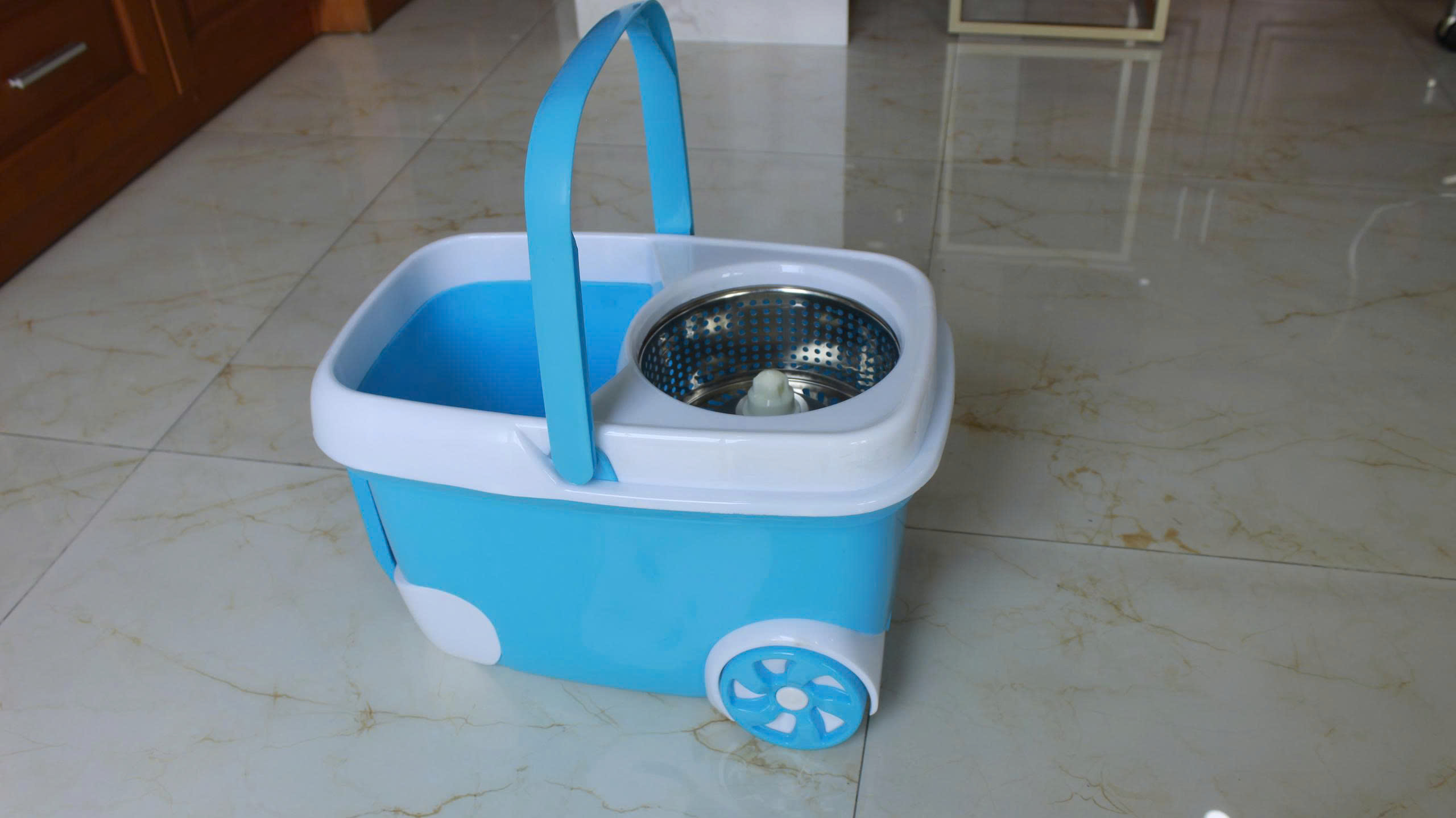 XÔ VẮT LỒNG INOX 2 BÁNH LỚN