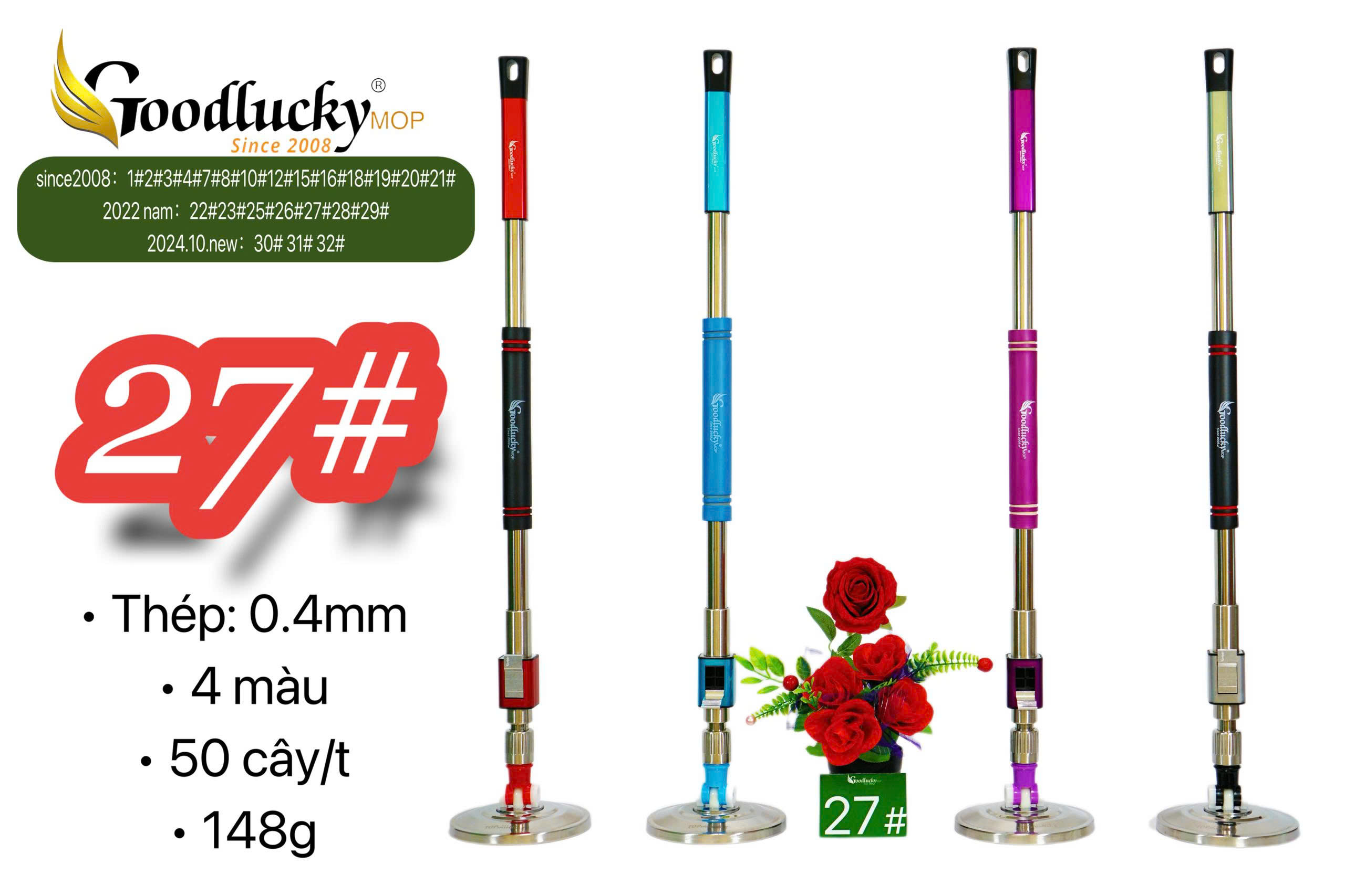 CÂY LAU NHÀ 360 độ GOOD LUCKY- MÃ #27