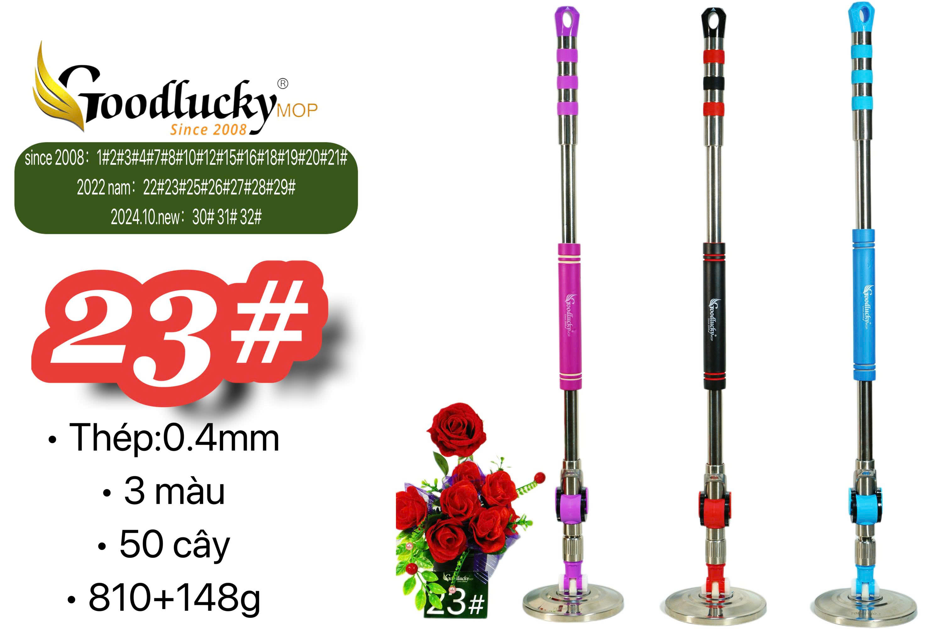 CÂY LAU NHÀ 360 độ GOOD LUCKY- MÃ #23